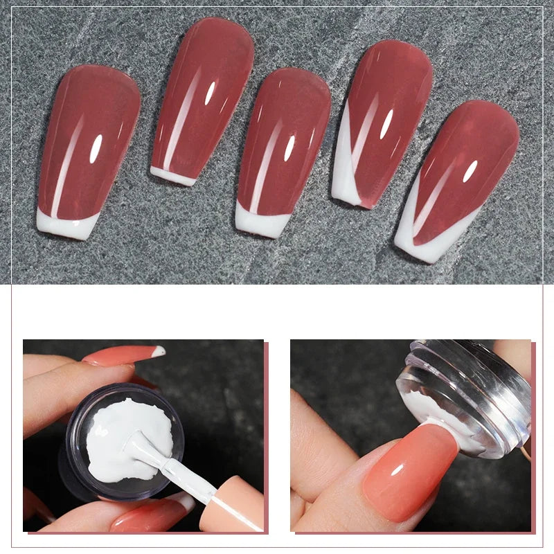 Clear Jelly Nail Stamping Set – Stamper & Scraper Tool