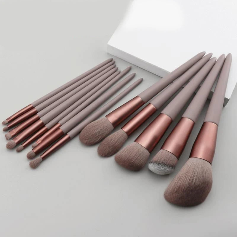 13-Piece Makeup Brush Set with Bag