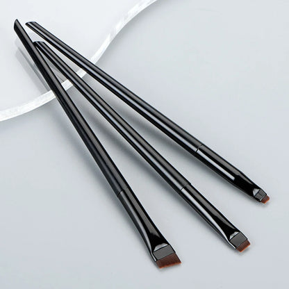 3pcs Precision Eyeliner & Eyebrow Brush Set