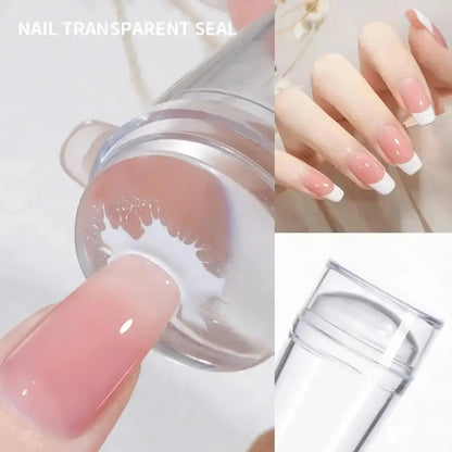 Clear Jelly Nail Stamping Set – Stamper & Scraper Tool