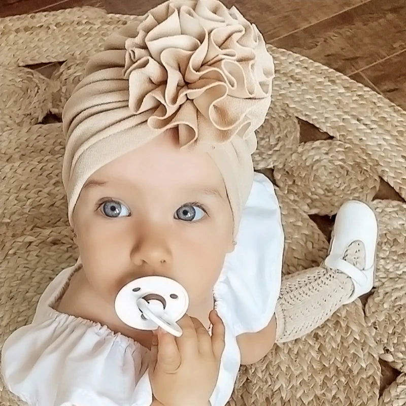 Cute Flower Baby Turban Hat