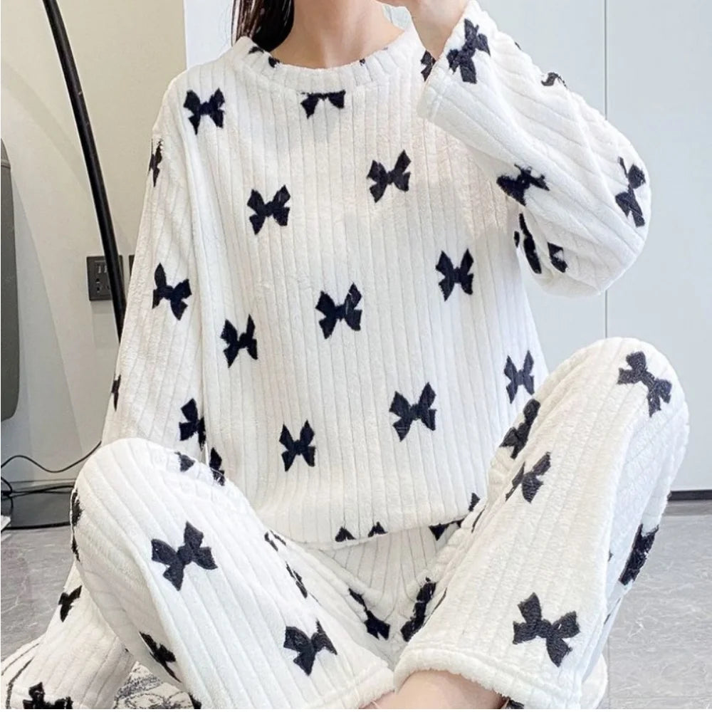 SUYISODA Autumn/Winter Pyjamas Casual Set