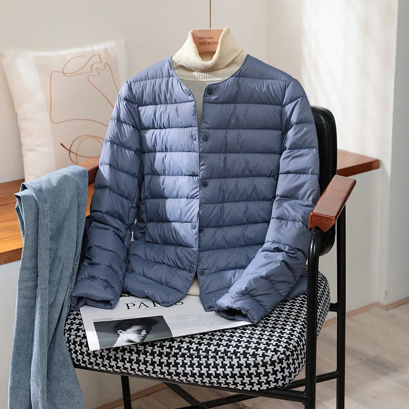 Elegant Warmth: NoEnName_Null Women's Office Lady Down Jacket