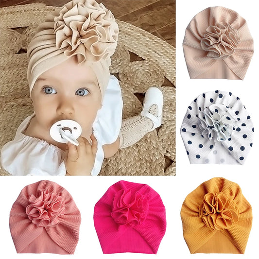 Cute Flower Baby Turban Hat