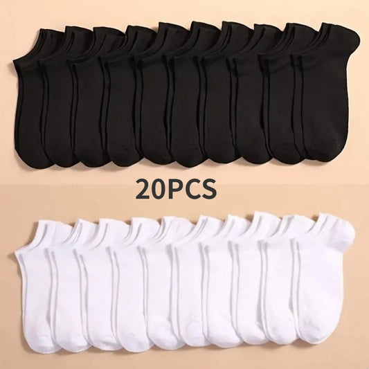 10 Pairs Unisex Low-Cut Breathable Socks